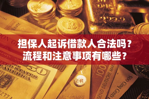 北京担保人起诉借款人合法吗？流程和注意事项有哪些？