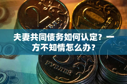 北京夫妻共同债务如何认定？一方不知情怎么办？
