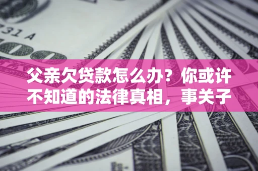 北京父亲欠贷款怎么办？你或许不知道的法律真相，事关子女未来