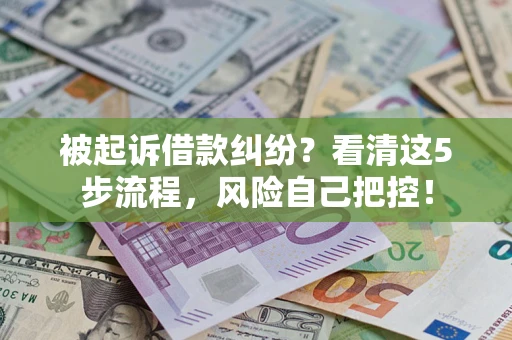 北京被起诉借款纠纷？看清这5步流程，风险自己把控！