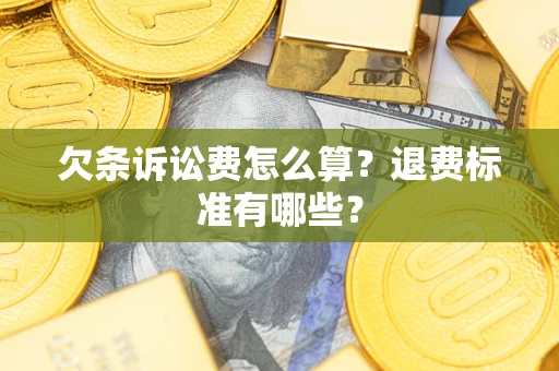 北京欠条诉讼费怎么算？退费标准有哪些？
