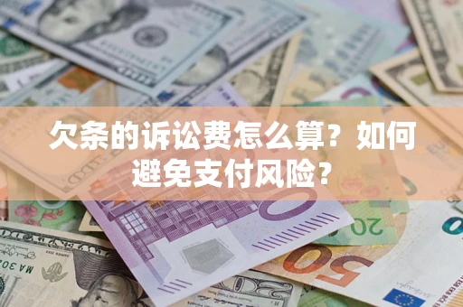 北京欠条的诉讼费怎么算？如何避免支付风险？