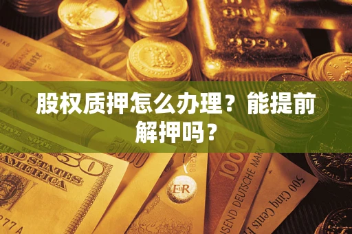北京股权质押怎么办理？能提前解押吗？